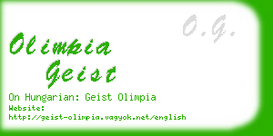 olimpia geist business card